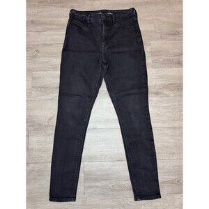 High Rise Super Skinny Black Jeans Size 4